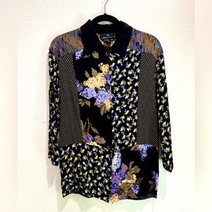 Carole Little size 10 Floral Shirt